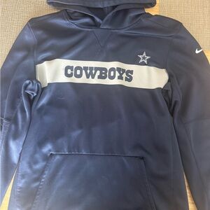 NFL Cowboys Blue and White Hoodie Sweatshirt